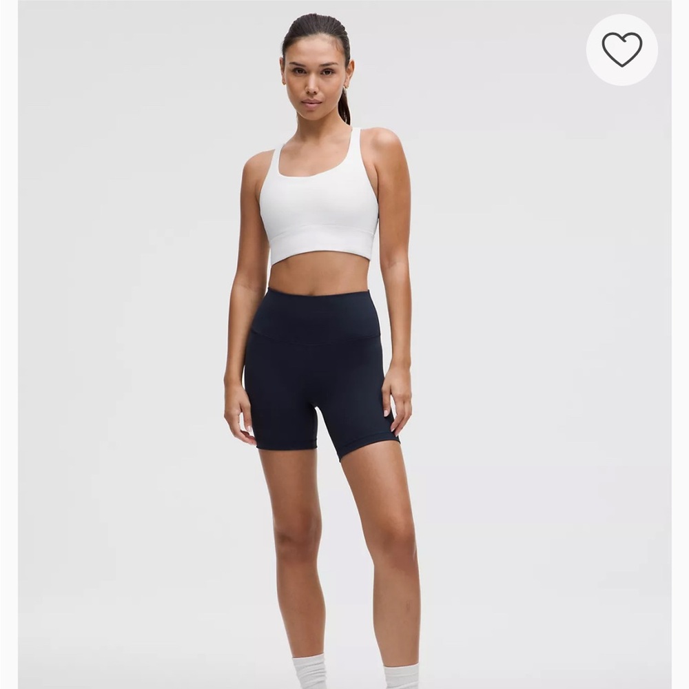 Lululemon long racerback sports bra size 10. Excellent condition.  White